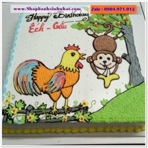 Bánh Sinh Nhật Con Gà Tuổi Dậu - V82